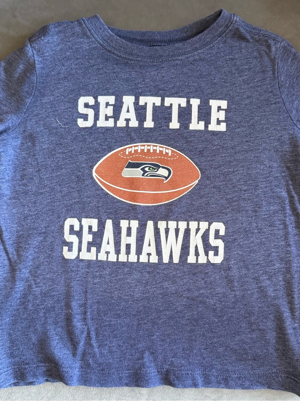 Seattle Seahawks Kids Navy Blue Graphic Tee